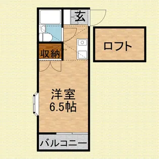 フラットハイツ上福岡【2階】の間取り