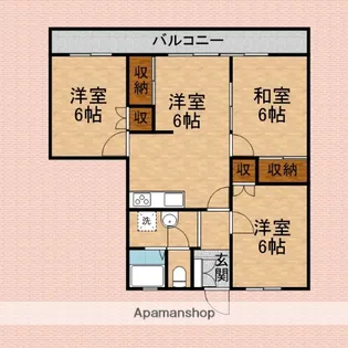 ホルンホームズ【1階】の間取り