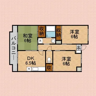サンライズマンション【2階】の間取り