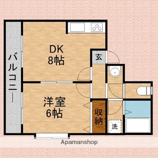 クリスタル新河岸【3階】の間取り