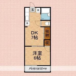 ウェリナ上福岡【206号室】の間取り