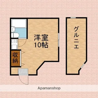 アレリー1・4・5【2ーE号室】の間取り