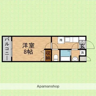 サニーホームズ【303号室】の間取り