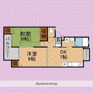 アビタシオン【103号室】の間取り