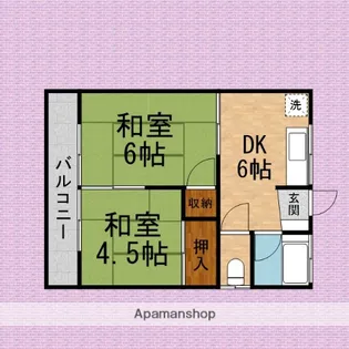 コーポ峰【2階】の間取り