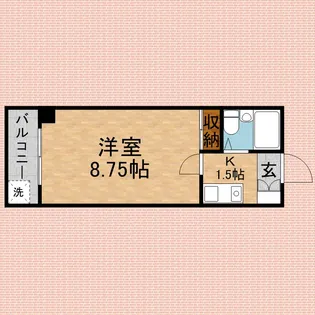 メゾンベルクール【220号室】の間取り