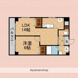 YTWEST【2階】の間取り