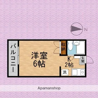 サンマリノ池田【2階】の間取り