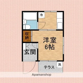 テラスハウスA【1階】の間取り
