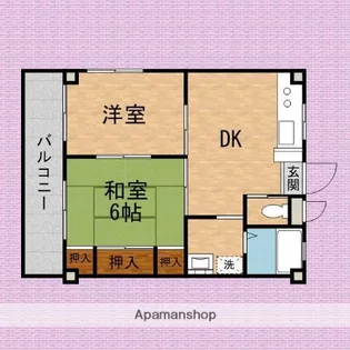 岡部マンション【3階】の間取り