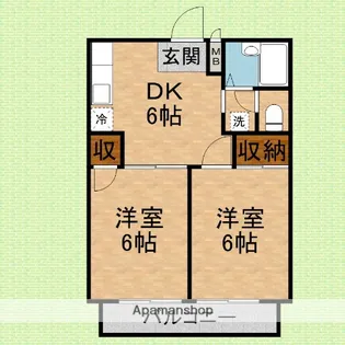 ラ・エトワール【1階】の間取り