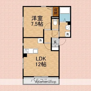 ハートフルヒルズ【2階】の間取り