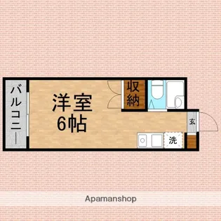 上福岡グリーンハイツ【3階】の間取り