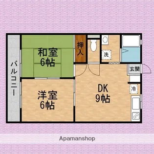 コーポ・ホワイトリバー【2階】の間取り