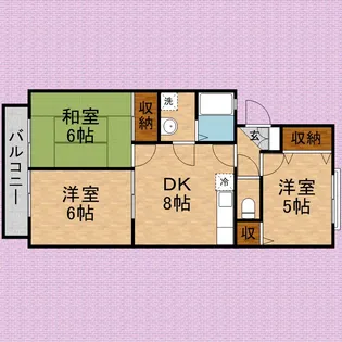 イーストクレール【2階】の間取り