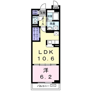 ジョイエイト【1階】の間取り