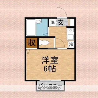 コート・ビレッジ【202号室】の間取り