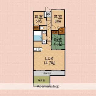 レーベンハイム新座ビフォード【1階】の間取り