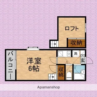 リブステージ志木【102号室】の間取り