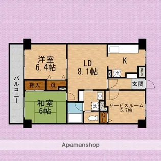 スターハイム朝霞【2階】の間取り