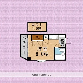 クラウンロイヤル【3階】の間取り