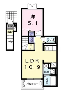 コート・フェリーチェ【2階】の間取り