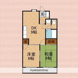 ラフォーレ野火止【2階】の間取り