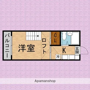 アリス川越【1階】の間取り
