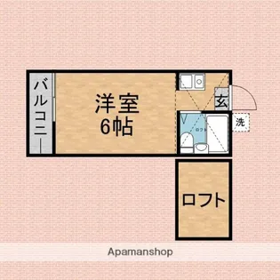 ホワイトエミネンス【203号室】の間取り