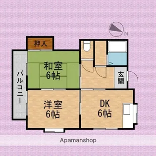 コーポ内田【2階】の間取り