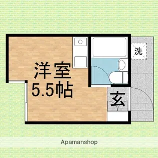 ハイシティーみずほ台【104号室】の間取り