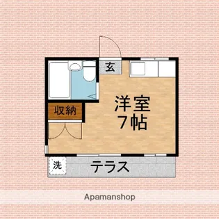 パールハイツ朝霞【103号室】の間取り