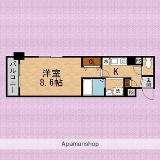グリュックツアイト【3階】の間取り
