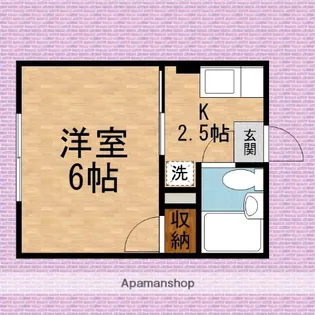 シティハイム尾﨑【2階】の間取り