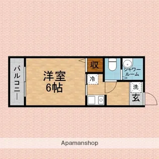 シティハイム ポリフォニー【102号室】の間取り