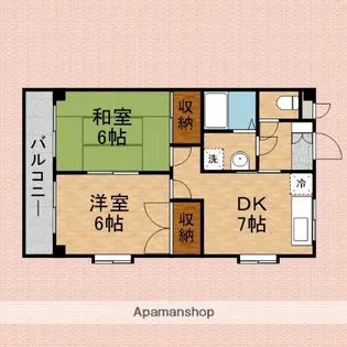 ロイヤルパレス【1階】の間取り
