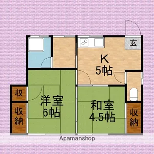 小松ハイツ【2階】の間取り