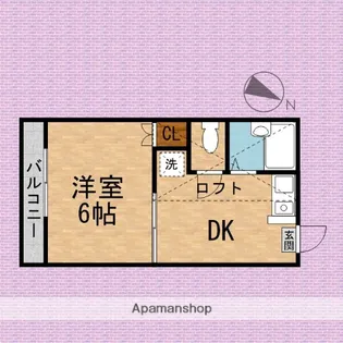 サーティ・ワン【2階】の間取り