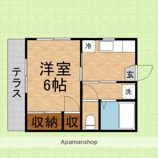 サマックス・シャローム【106号室】の間取り