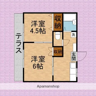 サマックス・シャローム【103号室】の間取り