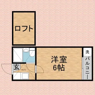 ロジューマン築地【1階】の間取り