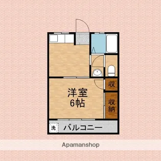 第2フジコーポ【203号室】の間取り