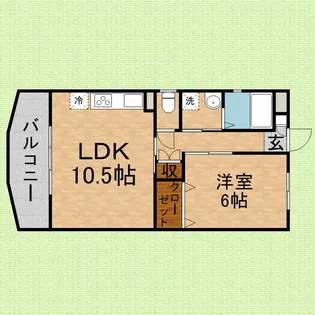 ミルフィーユふじみ野参番館【306号室号室】の間取り