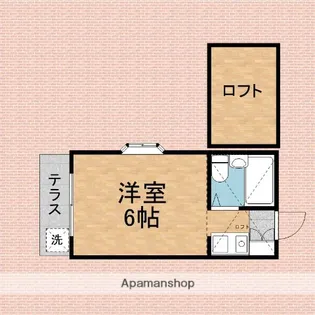 ブライトキャッスル【101号室】の間取り