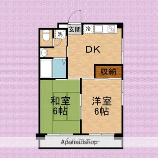 グリーンハイツ【4階】の間取り