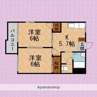 パークハイム【2階】の間取り