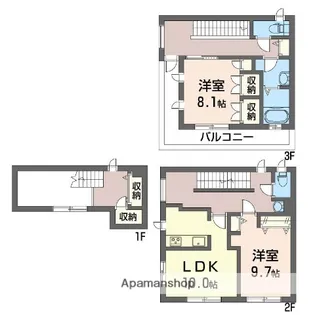 ラージフィールド【1階】の間取り