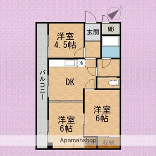 鈴也ビル【3階】の間取り