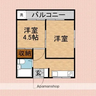 スピードハイツ【2階】の間取り