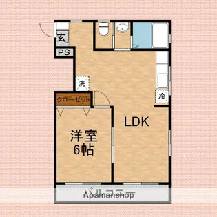 コーポ美富【1階】の間取り